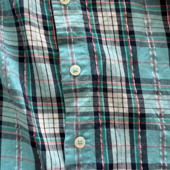 Talbot Long Sleeve Button Front Shirt Size Large EUC - Picture 4 of 9